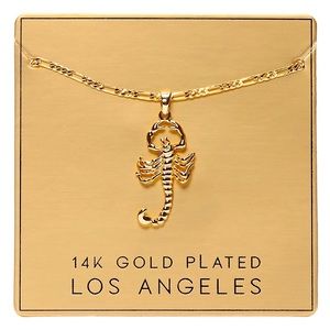 14K Gold Plated Scorpion Necklace